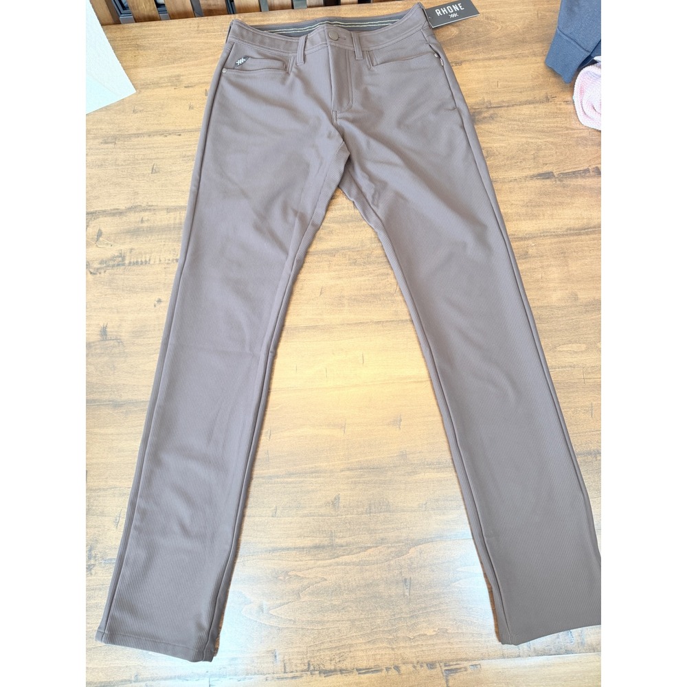 Rhone Fields Five Pocket Performance Cord Pants Ristretto Brown Slim Straight 28